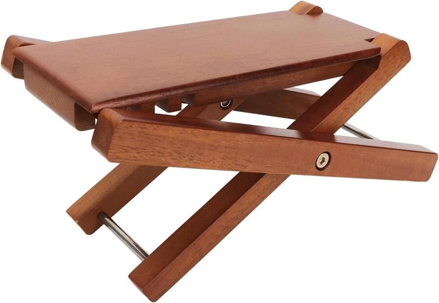 #1 Verstelbare Hoogte Gitaar Voetenbank Sterke Ondersteuning Elegante Stijl Premium Hout Muzikant Klassieke Gitaar Voetsteun