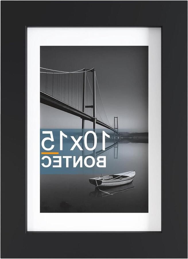 100 10x15cm Fotolijst voor Muur en Tafel Klassiek Ontwerp PET-bescherming Horizontale en Verticale Weergave Fotoformaat 10x15 cm