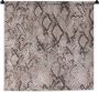 1001Tapestries Wandkleed Wanddoek Dierenhuid Slang Schubben Grijs 90x90 cm Wandtapijt - Thumbnail 2