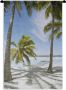 1001Tapestries Wandkleed Wanddoek Palmboom Hangmat Zand 120x180 cm Wandtapijt - Thumbnail 2