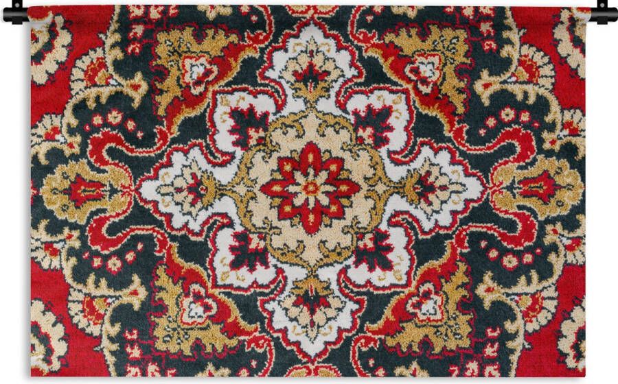 1001Tapestries Wandkleed Wanddoek Perzisch Tapijt Mandala Vloerkleed 120x80 cm Wandtapijt