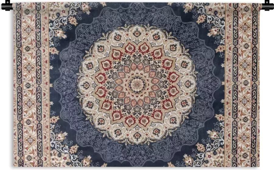 1001Tapestries Wandkleed Wanddoek Perzisch Tapijt Vloerkleed Mandala 150x100 cm Wandtapijt