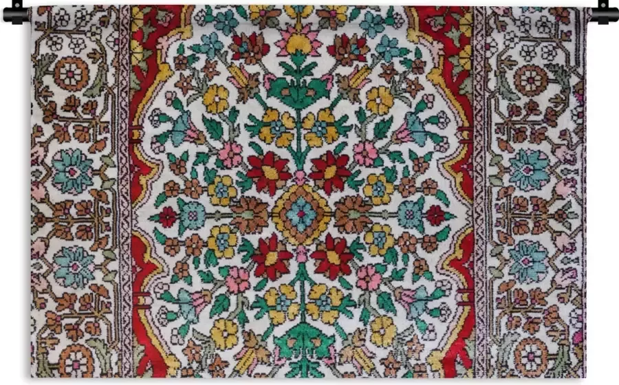 1001Tapestries Wandkleed Wanddoek Perzisch Tapijt Vloerkleed Patronen Kleuren 60x40 cm Wandtapijt