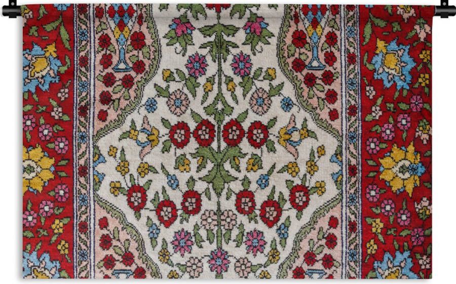 1001Tapestries Wandkleed Wanddoek Perzisch Tapijt Vloerkleed Patronen Kleuren 60x40 cm Wandtapijt