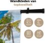 1001Tapestries Wandkleed Wanddoek Strand Ligbed Palmbomen 180x120 cm Wandtapijt - Thumbnail 1