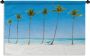 1001Tapestries Wandkleed Wanddoek Zee Palmbomen Hangmat 60x40 cm Wandtapijt - Thumbnail 2