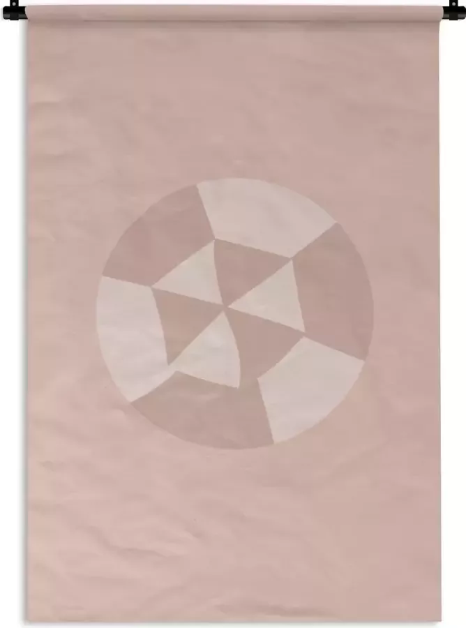 1001Tapestries Wandkleed Wanddoek Zomer Parasol Roze 120x180 cm Wandtapijt