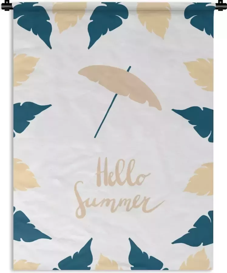 1001Tapestries Wandkleed Wanddoek Zomer Parasol Veren 60x80 cm Wandtapijt - Foto 2