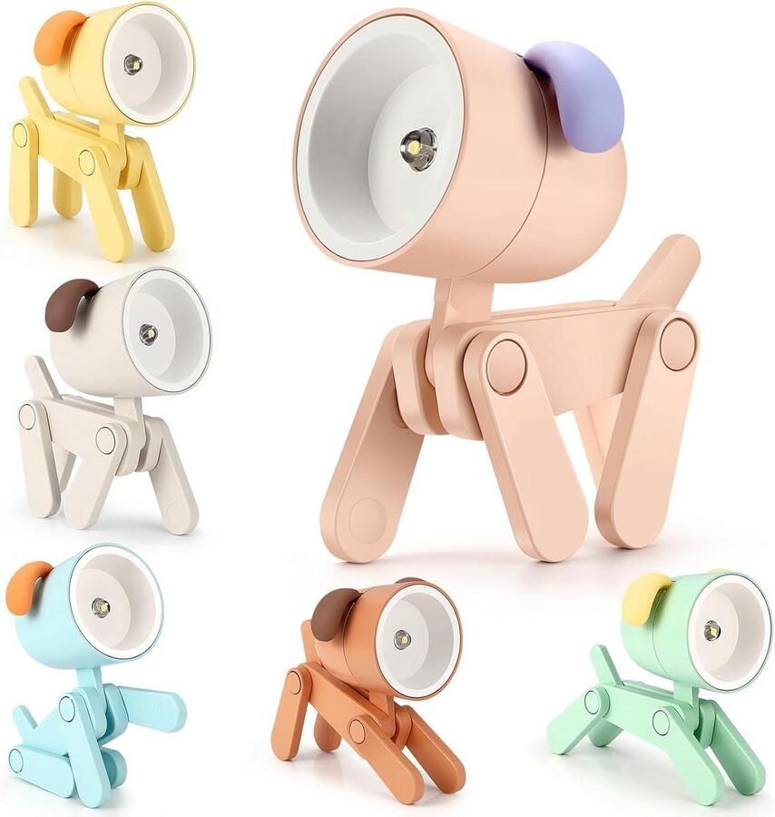 11 Schattig mini nachtlampje kinderen kolibrinlamp met LED opvouwbare kleine tafellamp voor slaapkamer nachtcadeaus voor meisjes en jongens
