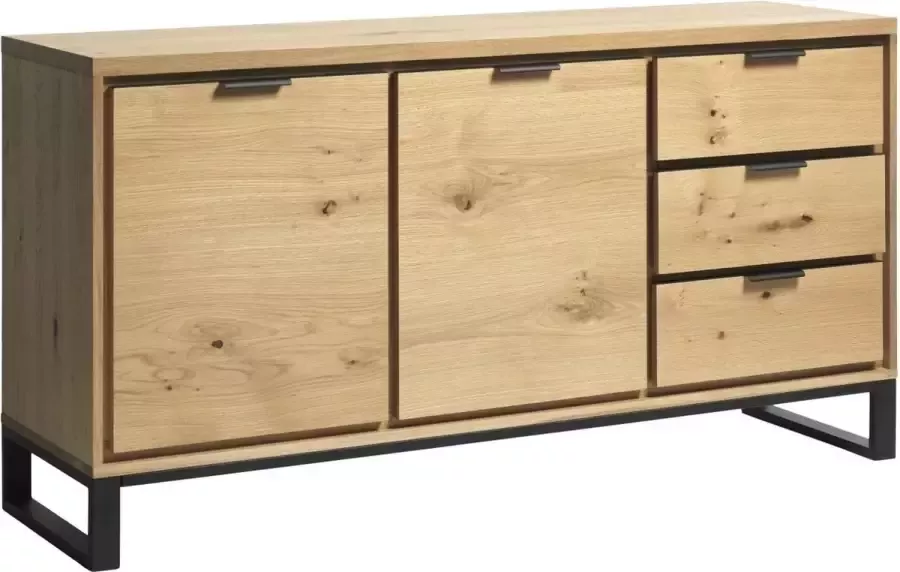 24Designs UF Albinia Dressoir 2-Deurs 3-Laden Naturel Eiken - Foto 2