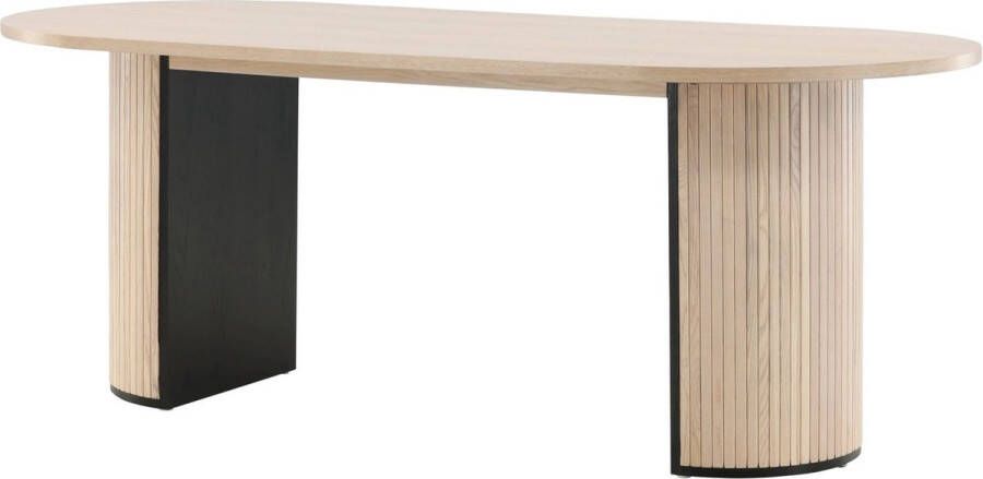 24Designs Belpasso Ovale Tafel 200 Cm White Wash