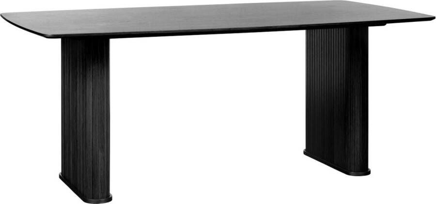 24Designs Merle Shape Eettafel 190 X 100 Cm Eiken Zwart