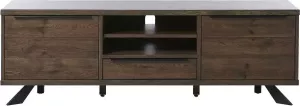 24Designs Ottowa Tv Meubel B170 X D42 X H55 Cm Donker Gerookt Eiken