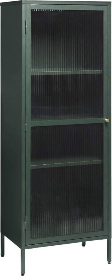 24Designs Prato Vitrinekast 1-Deur B57 X D40 X H160 Cm Dennengroen