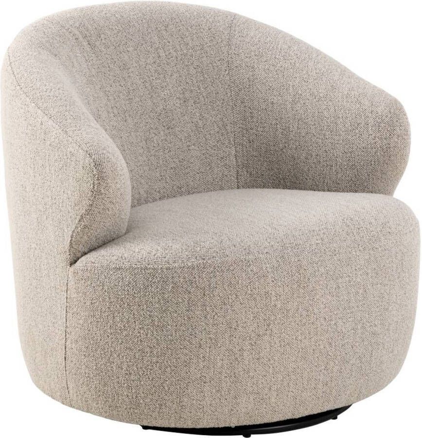 24Designs Senn Draai Fauteuil Bouclé Beige - Foto 2