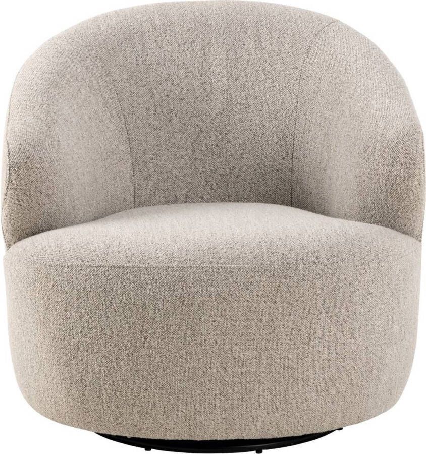 24Designs Senn Draai Fauteuil Bouclé Beige - Foto 1