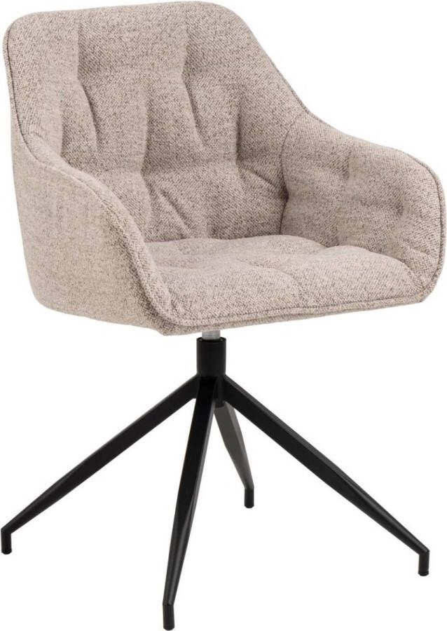 24Designs Shelby Draaibare Stoel Bouclé Beige