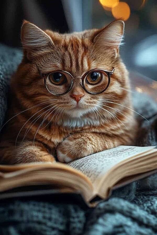 25 Artstreet Kat Poster Leest Poster Dieren Poster Mode Poster Ontspannend Poster Stijlvolle Poster Bibliotheek Poster Boek Poster Schattig Poster 60x90cm Wanddecoratie Muurposter 4714 Geschikt om in te lijsten