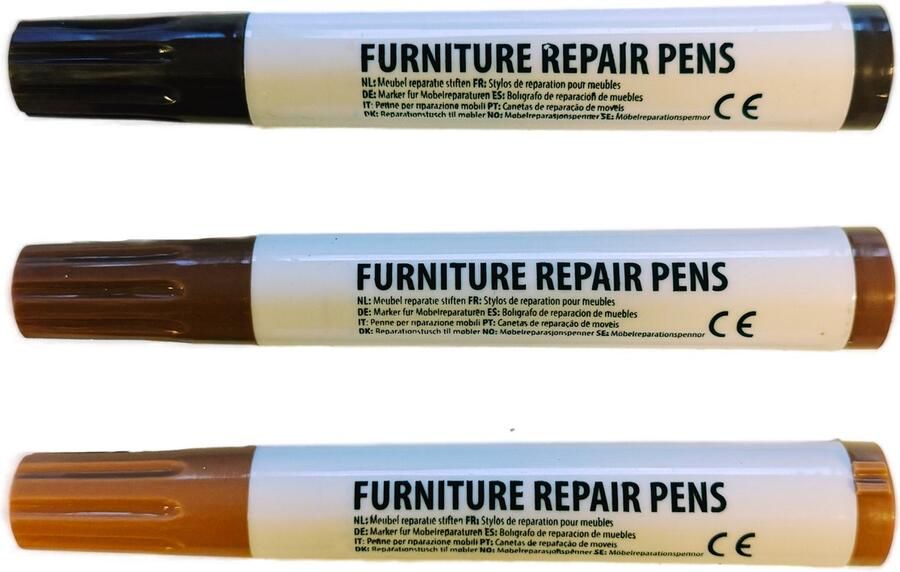 3 BMT 3BMT Meubelstiften voor Reparatie Meubelmarker Hout kleur set van 3