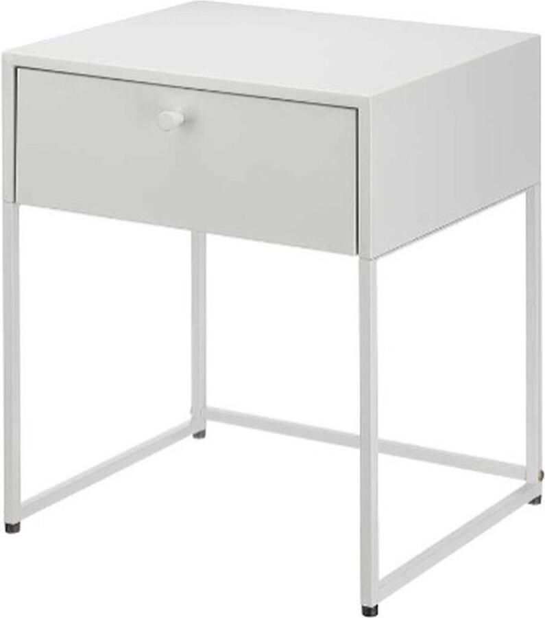 3892 Bijzettafel Bruin Grijs Metaal 42 x 50 x 35 cm