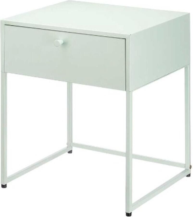 3892 Bijzettafel Bruin Groen Metaal 42 x 50 x 35 cm