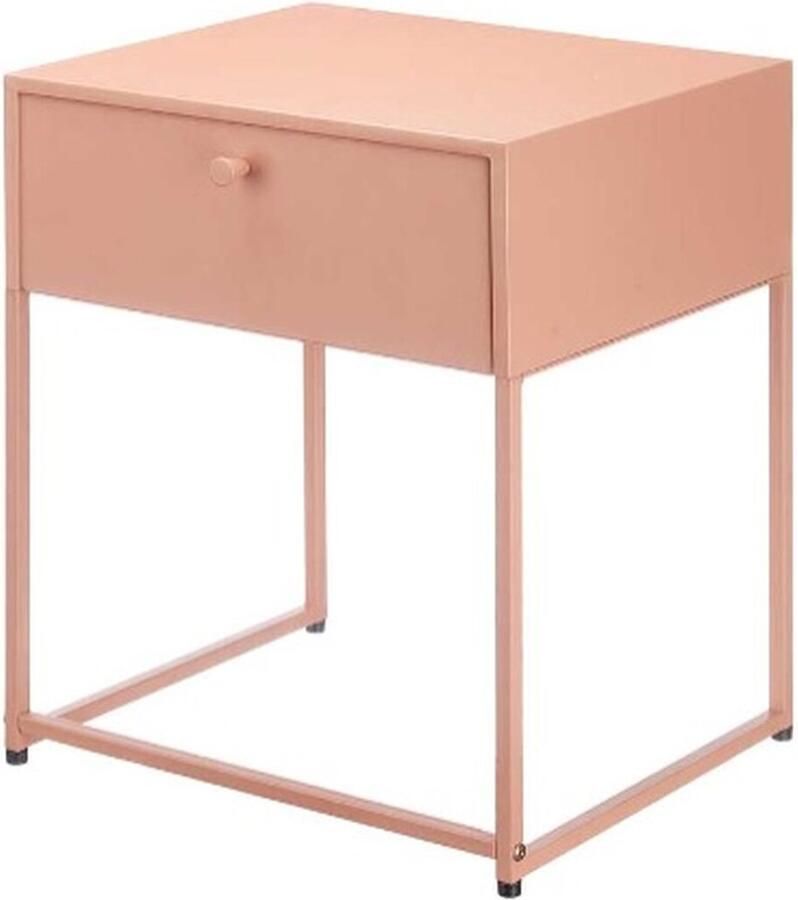 3892 Bijzettafel Bruin Terra cotta Metaal 42 x 50 x 35 cm