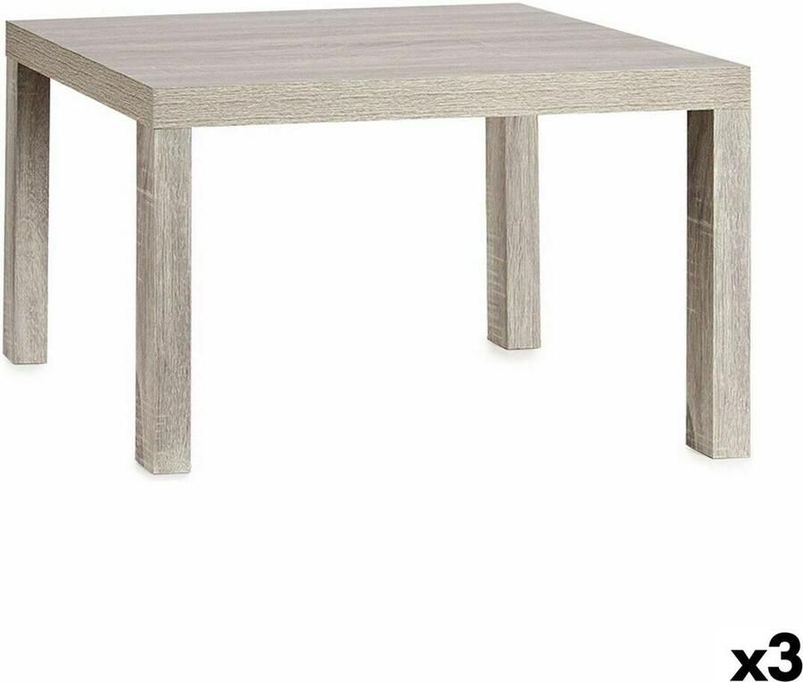 Gift Decor Bijzettafel Grijs Hout 50 x 45 x 79 cm (3 Stuks)