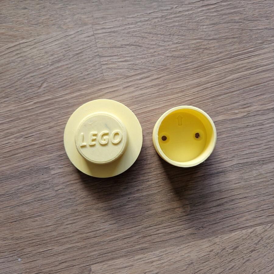 3D at Home Lego geinspireerde kapstok Wandkapstok kinderkamer kapstok geel babykamer kraamcadeau jongen kraamcadeau meisje kleine cadeautjes cadeau kado kinderkapstok haakje decoratie slaapkamer Lego