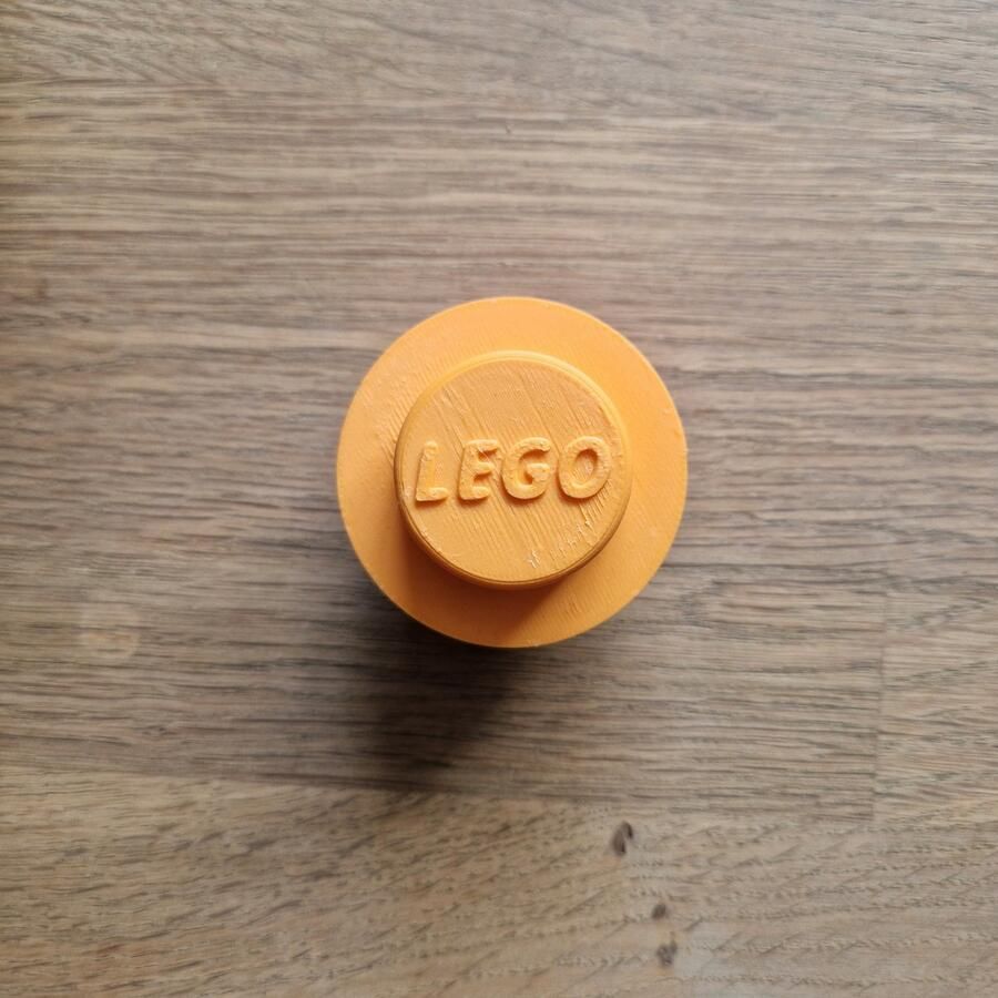 3D at Home Lego geinspireerde kapstok Wandkapstok kinderkamer kapstok oranje babykamer kraamcadeau jongen kraamcadeau meisje kleine cadeautjes cadeau kado kinderkapstok haakje decoratie slaapkamer Lego