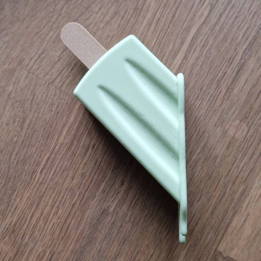 3D @ Home Wandkapstok Smeltend ijsje kinderkamer kapstok mint babykamer kraamcadeau jongen kraamcadeau meisje kleine cadeautjes cadeau kado kinderkapstok haakje decoratie slaapkamer zomer ijsje
