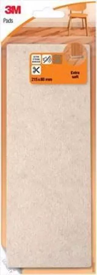 3M beschermende vloerpads uit vilt ft 21 5 x 8 cm blisterverpakking