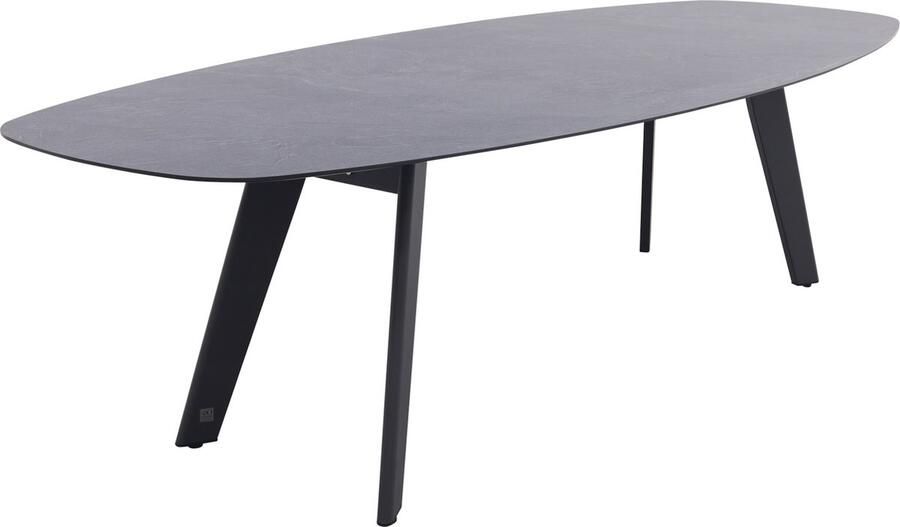 4-Seasons Outdoor 4 Seasons Montana tuintafel antraciet deens ovaal 280x113 cm