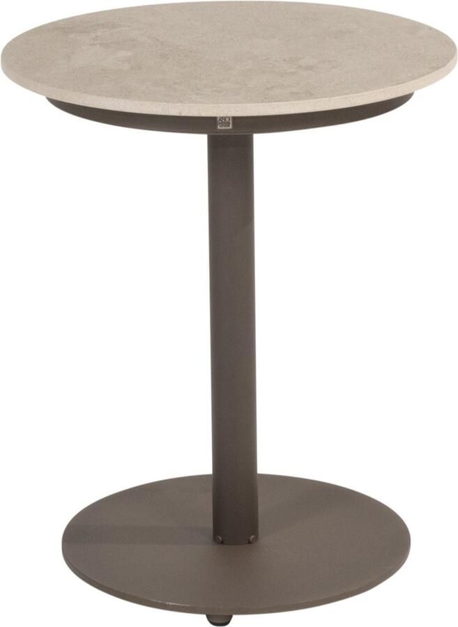 4 Seasons Outdoor Boaz bijzettafel 45xH55 cm ceramic middenpoot terre