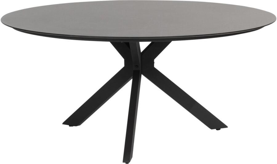 4 Seasons Outdoor Locarno dining tuintafel 160 cm rond HPL antraciet