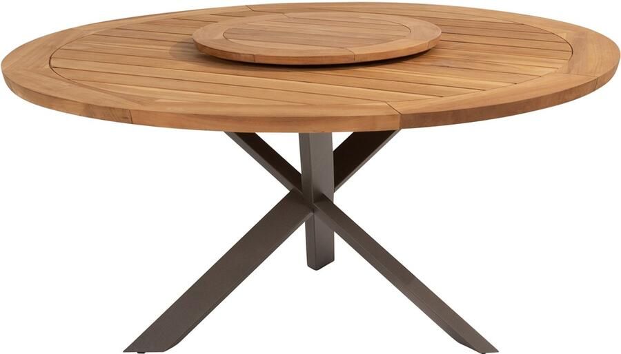 4-Seasons Outdoor Taste Prado ronde tuintafel Ø160 cm. + draaiplateau terre
