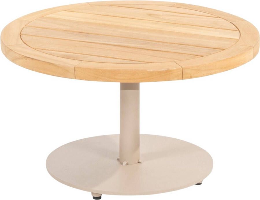 4-Seasons Outdoor 4 Seasons Volta koffietafel teakhout taupe Ø60