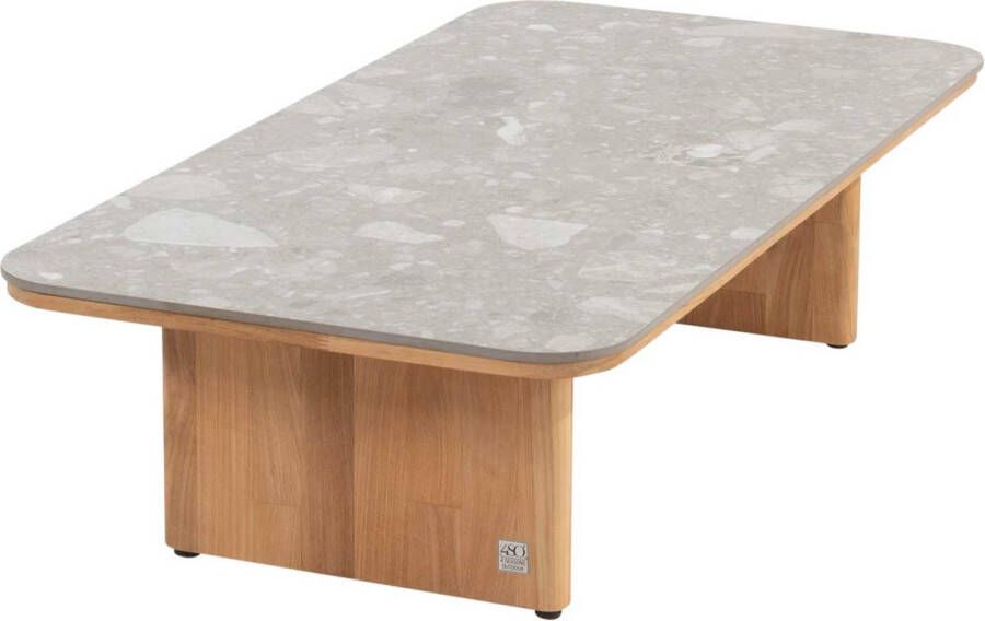 4 Seasons Outdoor Lucas Terrazzo Salontafel Teak 120x60x30 cm - Foto 2