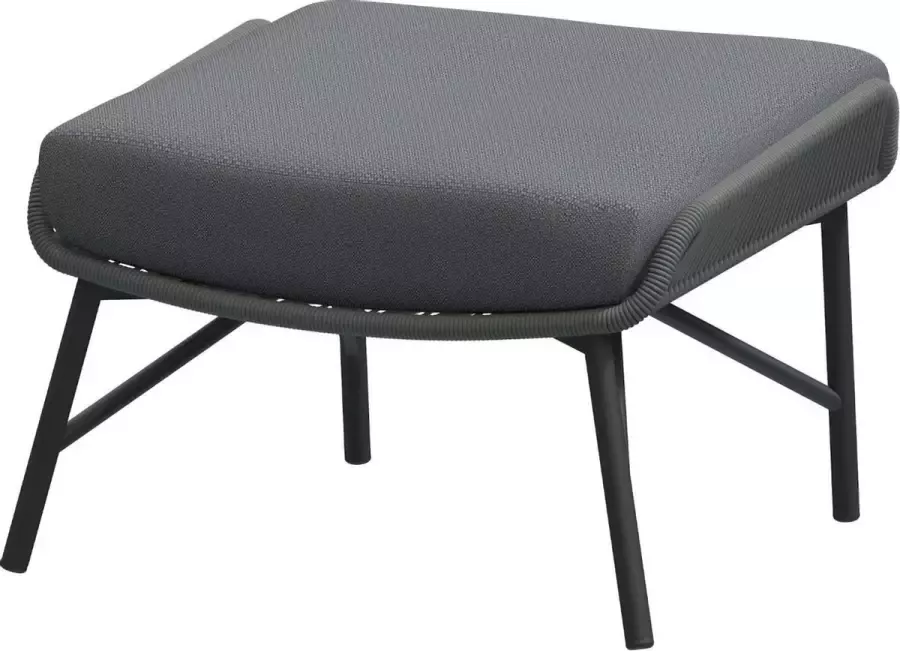 4 Seasons Outdoor Carthago footstool Platinum with cushion