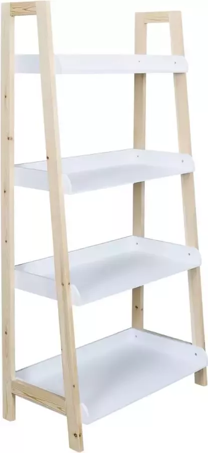 4Goodz Smal Wandrek Kinderkamer 4 lagen 60x30x117 cm Wit