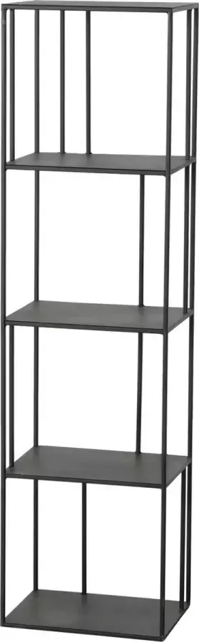 4goodz Tripoli Metalen Wandkast 38x27x140 cm Zwart