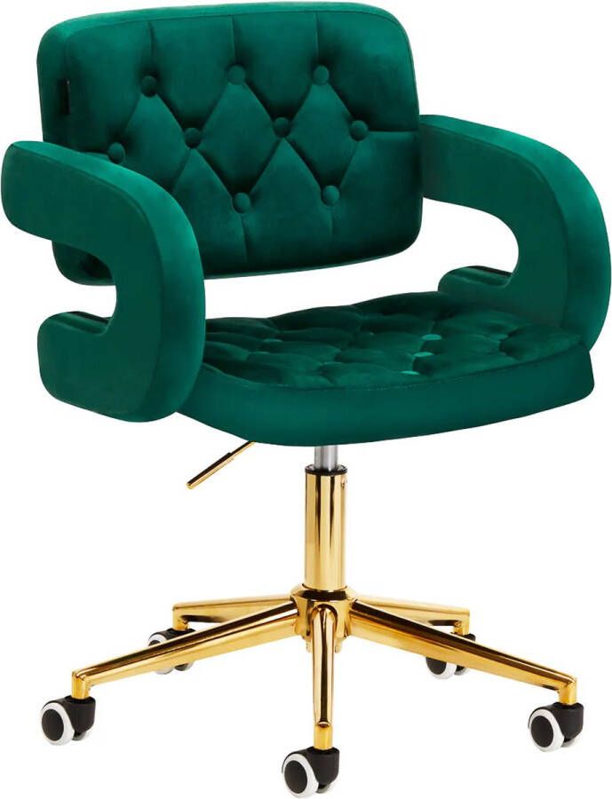 4rico Bureaustoel — Eetkamerstoel — Chair groen — set van 4!