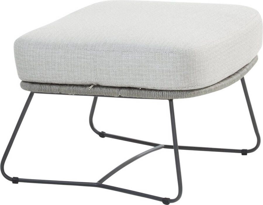 4SO Sempre Footstool Silver Grey