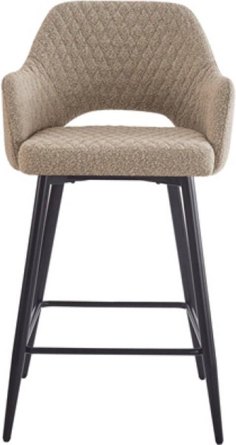 4udesigend Barkruk Club Bouclé Taupe