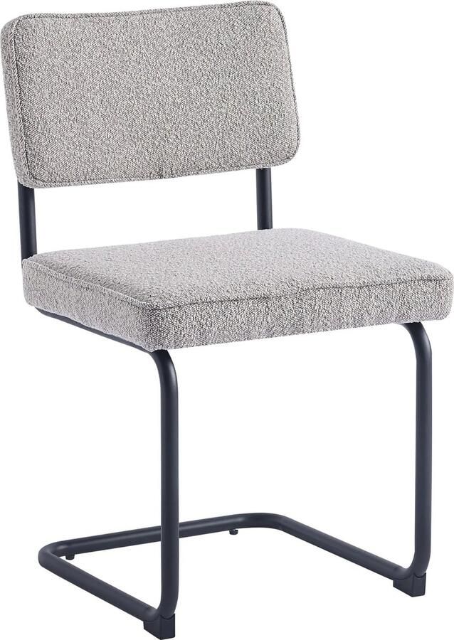 4udesigned Eetkamerstoel Bauhaus Bouclé Taupe