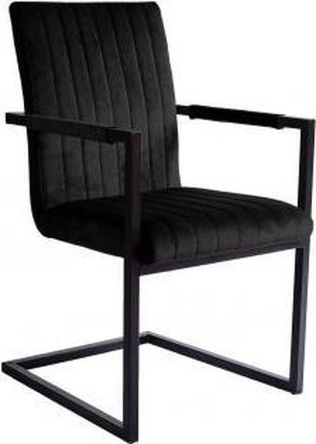 4udesigned Armstoel Almere Velvet Zwart