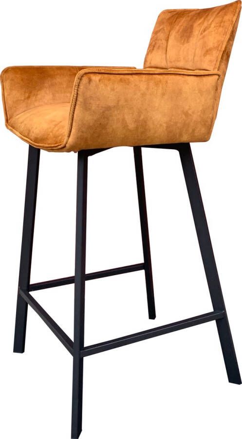 4udesigned Barkruk Jasmijn Velvet Gold