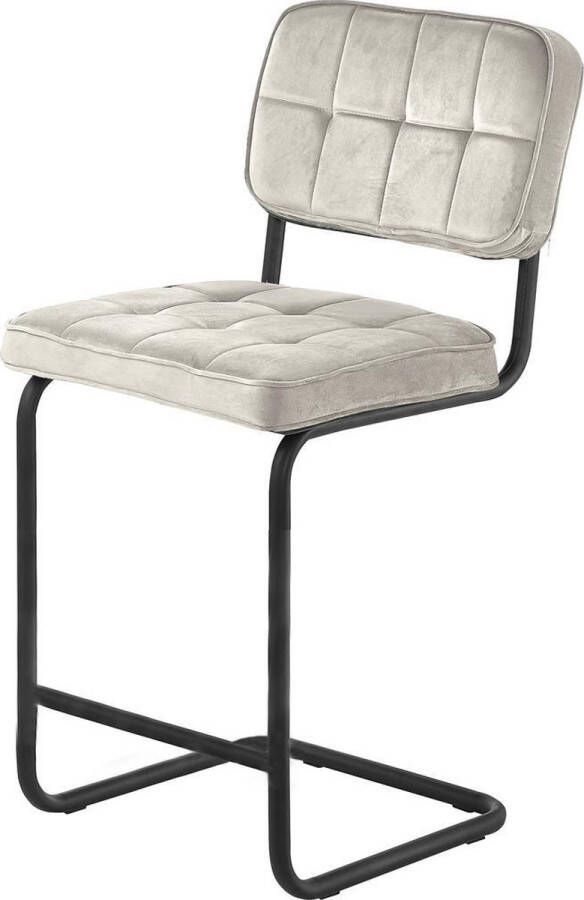 4udesigned Barkruk Kyle Velvet Champagne