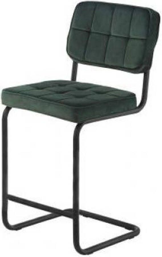 4udesigned Barkruk Kyle Velvet Groen