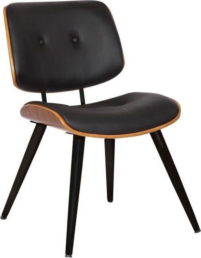 4udesigned Design Meubels Eetkamerstoel Ray III Zwart Zithoogte 49cm