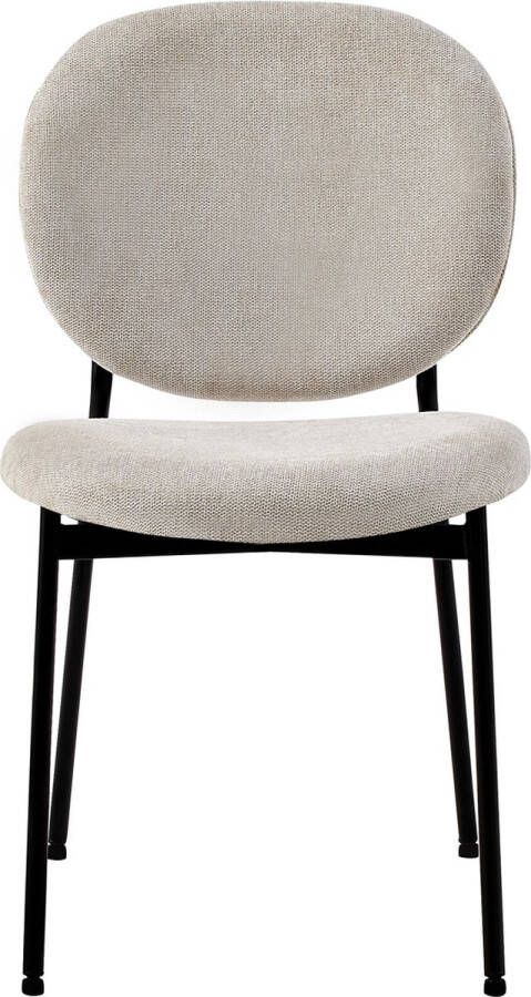4udesigned Eetkamerstoel Astor Geweven stof Beige